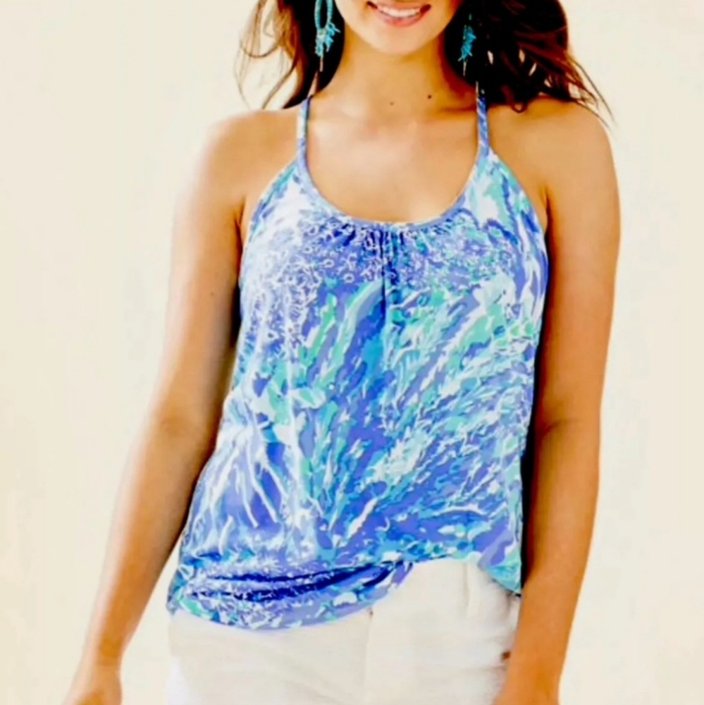 Lilly Pulitzer Lacy Tank in Hey Hey Soleil Size XL